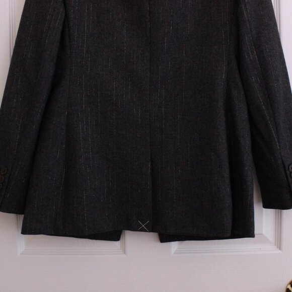J. Crew Collection Nipped-in Blazer in Pinstripe Italian Wool Metallic Threads - Picture 11 of 15